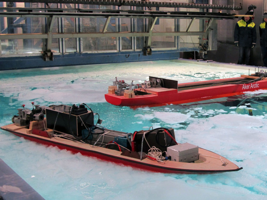 Ice Model Tests at Aker Arctic