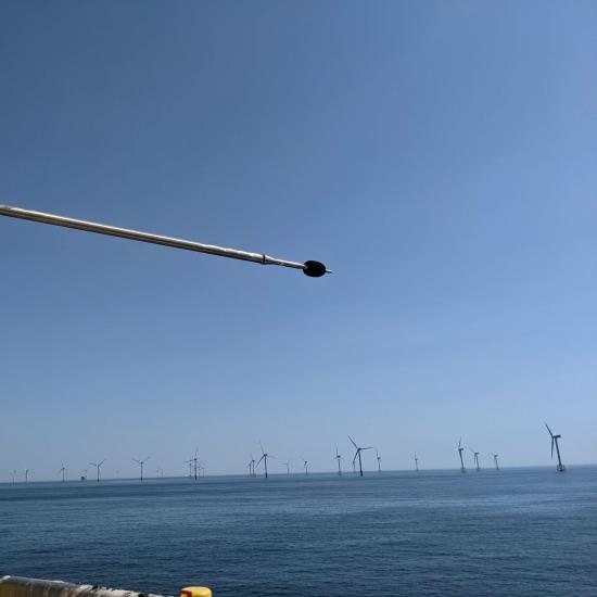 Windmolenpark in de zee