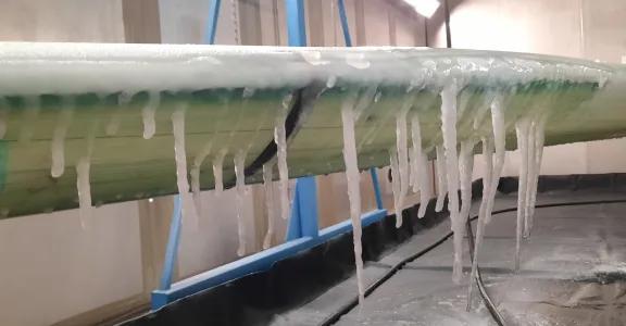 Icing test setup