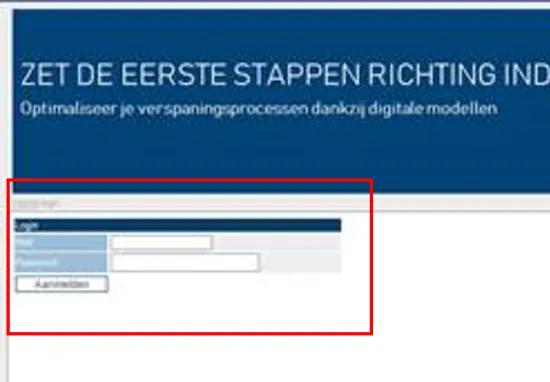 Model-based machining - login platform stap 4